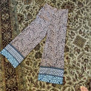 Joan Vass Silky Leopard Pants